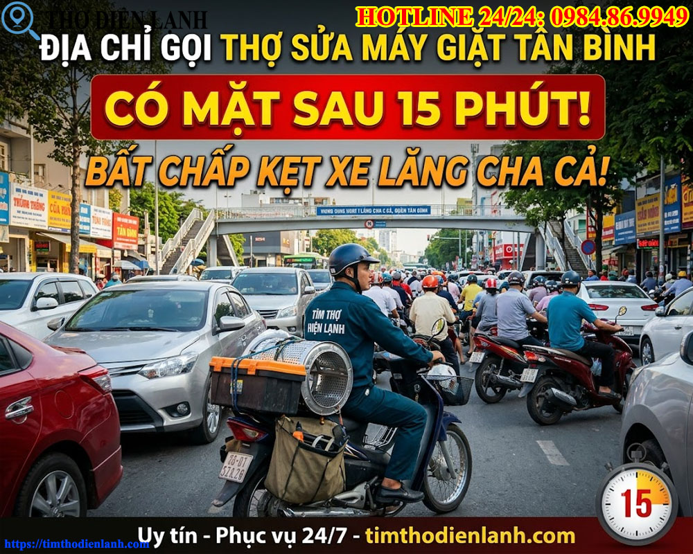 địa chỉ gọi thợ sửa máy giặt Tân Bình