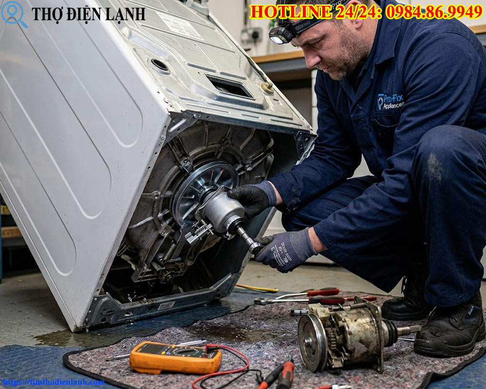 đơn vị thay hộp số máy giặt lồng đứng uy tín nhất