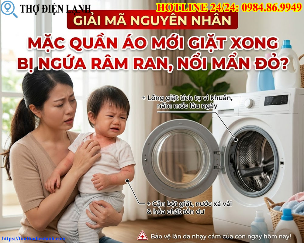 nguyên nhân mặc quần áo mới giặt xong bị ngứa