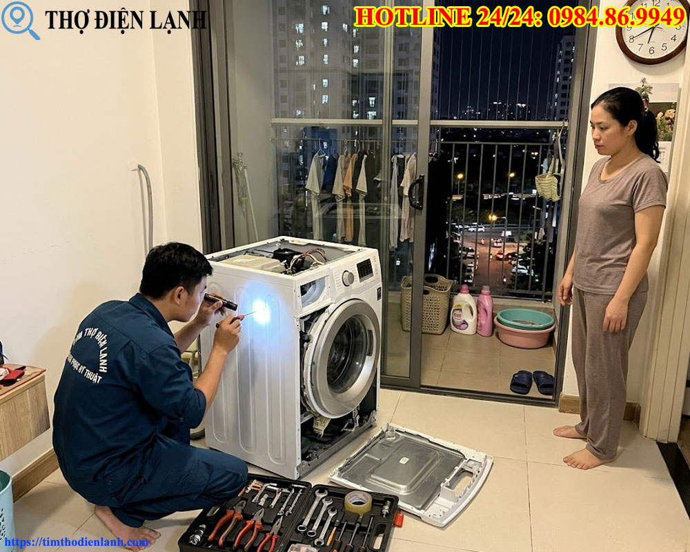 sửa máy giặt buổi tối tại TP.HCM